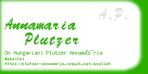 annamaria plutzer business card